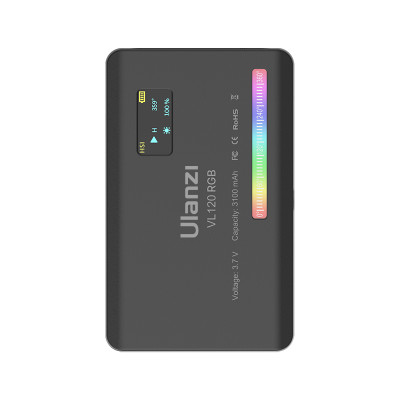 ULANZI VL120 RGB (2500-9000K) - HÀNG CHÍNH HÃNG - Đèn LED đổi màu RGB | 20 hiệu ứng | Pin Lithium 3100mAh