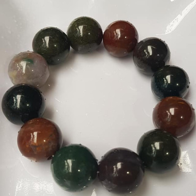 Vòng Nam Mới đá casidon size  lớn 18mm Vòng đa sắc màu sáng bóng đẹp đeo sang tay ạ Nam tất cả các mệnh đeo hợp ạ