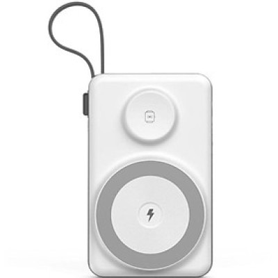 Pin dự phòng Choetech B695 3 in 1 22.5W tích hợp thêm dây cáp sạc Light-ning và Type C (hàng chính hãng)