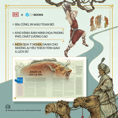 Sách - Những Câu Chuyện Kể Hay Nhất Trong Kinh Thánh : 300 trang sách tranh tái hiện toàn bộ Cựu Ước và Tân Ước