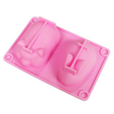 Khuôn silicon làm bánh bao, bánh trôi nước, rau câu thỏ con, heo mập - Mã số 1021