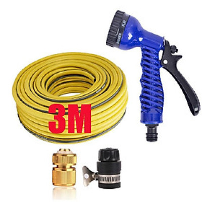 Bộ vòi tưới cây,rửa xe tăng áp lực nước 3-5m(cút đồng nối nhựa đen 713-2) 206843