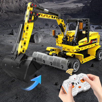 MINGDI - 8711 - Lắp Ráp Xe Xúc Điều Khiển Từ Xa Tỉ Lệ 1:24