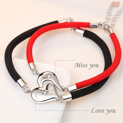 Vòng tay may mắn vòng tay cặp nam nữ trái tim