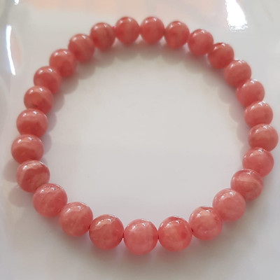 Vòng tay phong thủy Đá Đào Hoa tự nhiên Mới Đẹp AAA hạt tròn size 8mm Màu Hồng tươi bóng đẹp Nữ mệnh hỏa, mệnh thổ ạ Công dụng may mắn, tài lộc, tốt sức khỏe, xinh đẹp tay ạ 