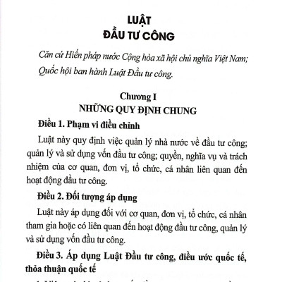 Sách - Luật Đầu Tư Công
