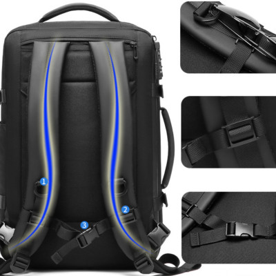 Balo nam thời trang tích hợp chống trộm chống nước cao cấp phong cách châu âu