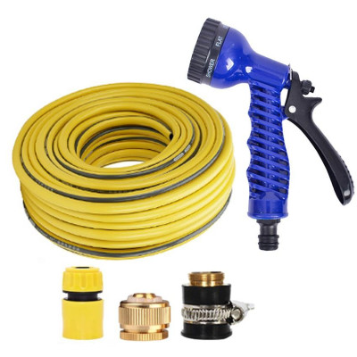 Bộ dây và vòi xịt tăng áp lực nước,rửa xe, tưới cây 20m (cút nhựa nối đồng nhựa) 206843