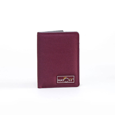 Ví da nam nữ dáng đứng NATOLI gập đôi đựng thẻ cao cấp BST Simple Vertical Wallet V3