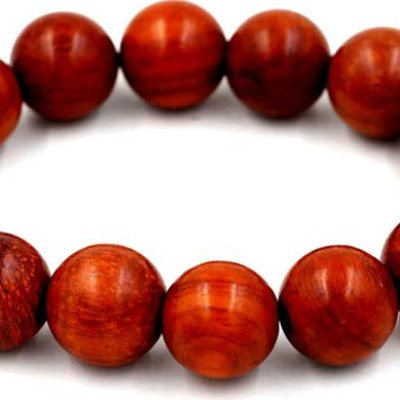 Vòng tay chuỗi hạt đeo tay gỗ Tử Đàn 15 ly 14 hạt