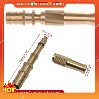 Đầu vòi xịt tăng áp mini Đầu vòi tăng áp đa năng bằng đồng tưới cây rửa xe cực mạnh 206587 tặng đai