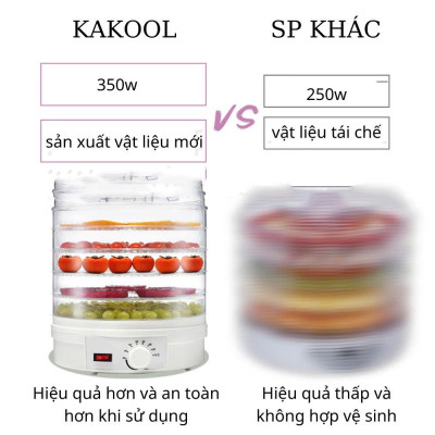 Máy sấy thực phẩm gia đình sấy khô siêu nhanh sấy khô hoa quả thịt cá tôm mực cực tiện