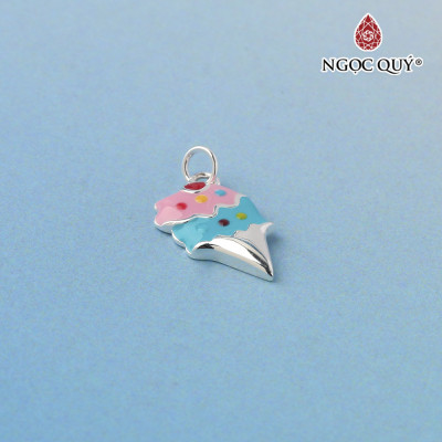 Charm treo hình cây kem ốc quế - Ngọc Quý Gemstones