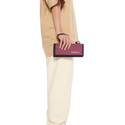 Ví Dài 5THEWAY Tím aka 5THEWAY /solid/ LONG WALLET in BURGUNDY