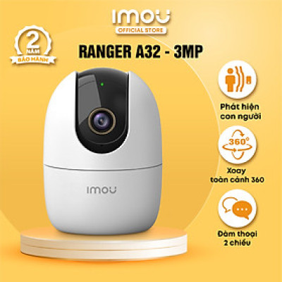 Camera Wifi Trong Nhà IMOU Ranger A32ep 3mpx 2K / A52P 5mpx 3K Siêu Nét, Quay Quét, Đàm Thoại 2 Chiều - Hàng Chính Hãng
