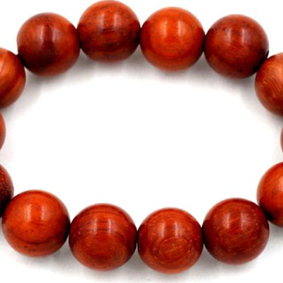 Vòng tay chuỗi hạt đeo tay gỗ Tử Đàn 15 ly 14 hạt