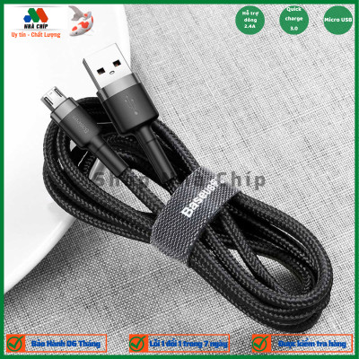 Cáp Sạc Nhanh Micro USB Cho Smartphone Android 2.4A Baseus Cafule - Hàng Chính Hãng