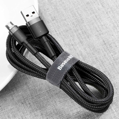 Cáp Sạc Nhanh Micro USB Cho Smartphone Android 2.4A Baseus Cafule - Hàng Chính Hãng