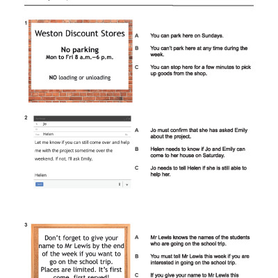 B1 Preliminary for Schools five complete Practice Tests 1