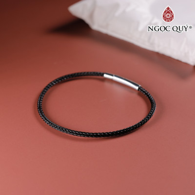 Vòng tay dây thép đá ruby nam phi 13x10mm, dây thép 15cm mệnh hỏa, thổ - Ngọc Quý Gemstones