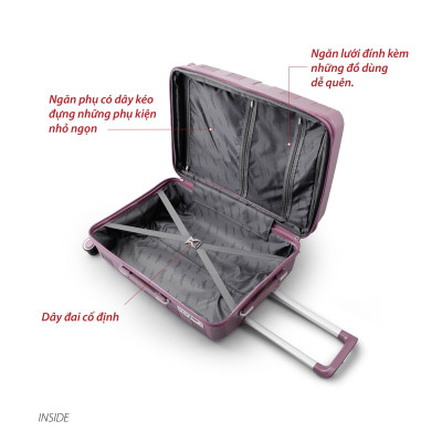 Vali nhựa Mr Vui  VLC211 size 20 inch size xách tay (36 x 24 x 54 cm)