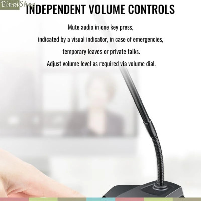 Takstar MS-580USB - Micro Cổ Ngỗng Sử Dụng Sóng UHF Và Kết Nối Dây Cho Máy Tính, Họp Trực Tuyến - Hàng Chính Hãng