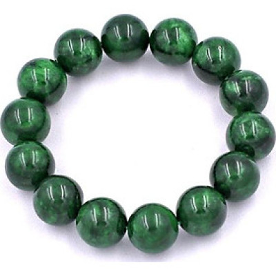 Vòng tay chuỗi hạt Cẩm Thạch Đông Ninh 14 ly 14 hạt - hợp mệnh Mộc, mệnh Hỏa