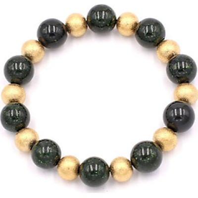 Chuỗi đeo tay - đá lục sa 10 ly VLUSHVT1 - vòng tay đá phong thủy