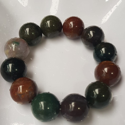 Vòng Nam Mới đá casidon size  lớn 18mm Vòng đa sắc màu sáng bóng đẹp đeo sang tay ạ Nam tất cả các mệnh đeo hợp ạ