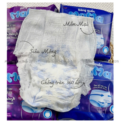 Băng Vệ Sinh Dạng Quần, Băng Quần MAMA Mềm Mỏng, Thấm Hút Cho Phụ Nữ/ Mẹ Sau Sinh -Hàng VN