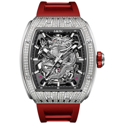 Đồng Hồ Nam I&W Carnival 787G2 Chính Hãng Full Box Chống Nước Kính Chống Xước Dây Silicone BH 5 Năm (Máy Cơ Tự Động)