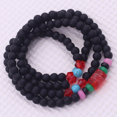 Vòng chuỗi 108 hạt đá thạch anh đen mờ charm lục tự kim ngôn - hạt 8 ly ( size lớn ), vòng chuỗi niệm Phật, vòng chuỗi đeo tay