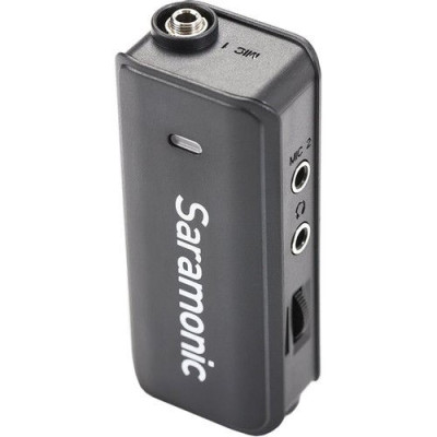 Micro Thu Âm Cài Áo Saramonic Lavalier - Cho Điện Thoại, Camera - Đầu nối kết hợp TRS/ TRRS 3,5mm & Bộ Chuyển Đổi 6,3mm - Hàng Chính Hãng