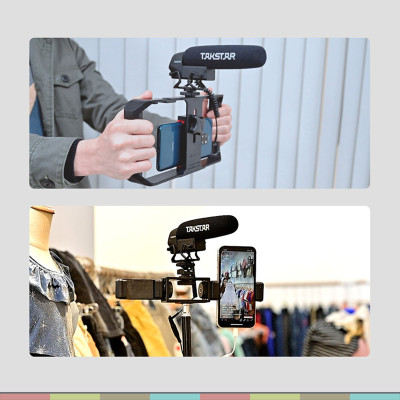 Micro Shotgun Cho Máy Ảnh, Máy Quay, Camcorder, Dslr Chuyên Nghiệp, Chống Shock, Giảm Tiếng Ồn, Điều Khiển Âm Lượng Takstar SGC-600 - Hàng chính hãng