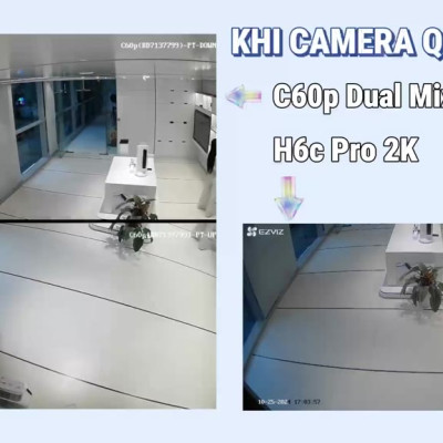 Camera WIFI EZVIZ C60P Dual Mix 2 Mắt Kép Góc Nhìn Siêu Rộng Xoay 360 Độ Đàm Thoại 2 Chiều Theo Dõi Chuyển Động - hàng chính hãng