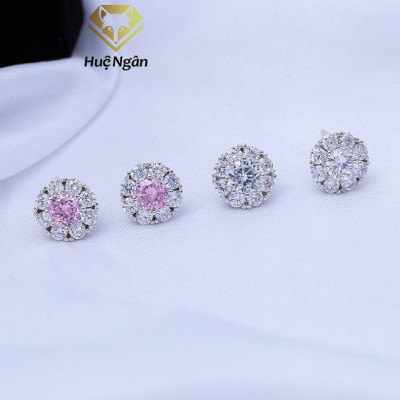 Bông tai bạc Ý 925 Huệ Ngân - Vòng tròn cá tính RYE141040