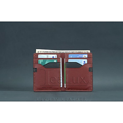 Ví Da Epsom Dáng Đứng Handmade Lealux Epsom Wallet 3