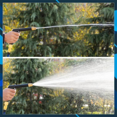 Bộ dây và vòi xịt tăng áp lực nước  rửa xe tưới cây loại 5m (dãn nở 15m)  206810