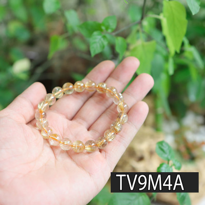 Vòng thạch anh tóc vàng by Anqlo Lusso 9mm-4A