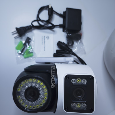 Camera ngoài trời 2 Mắt Yoosee XEM 2 MÀN HÌNH CÙNG LÚC Q42D 5.0 MPX - Ban Đêm Có Màu, Xoay 360 độ, Đàm Thoại 2 Chiều - Hàng Chính Hãng