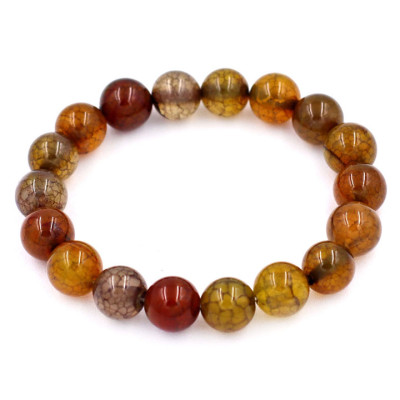 [Mệnh Kim, Thổ] Vòng Chuỗi Đeo Tay Đá Vân Rồng Xanh Nâu 10 Ly 18 Hạt