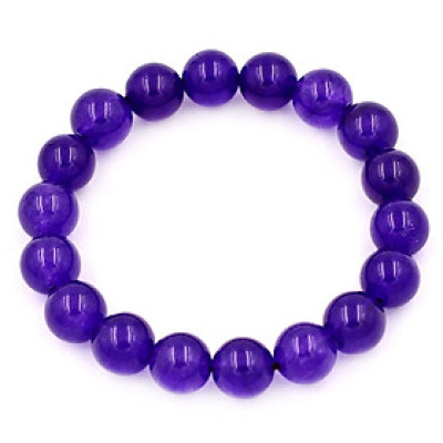 Vòng tay chuỗi hạt Thạch Anh Tím 10 ly 18 hạt - hợp mệnh Hỏa, mệnh Thổ