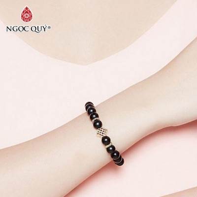 Vòng Tay Đá Thiên Nhiên Phối Charm Si Size Hạt 8mm - Ngọc Quý Gemstones