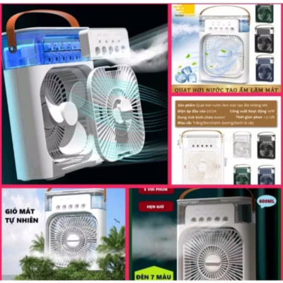 CÂY QUẠT GIÓ PHUN SƯƠNG MINI 5 ĐẦU PHUN SIÊU MÁT LẠNH THUẬN TIỆN CHO MỌI GIA ĐÌNH 