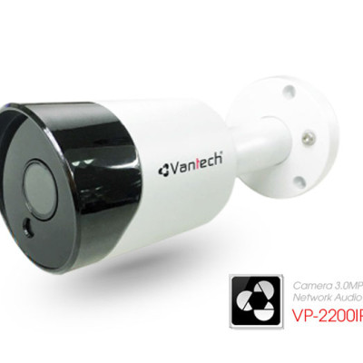 Vantech Camera 3.0MP Network Audio Bullet VP-2200IP-M / Hàng chính hãng