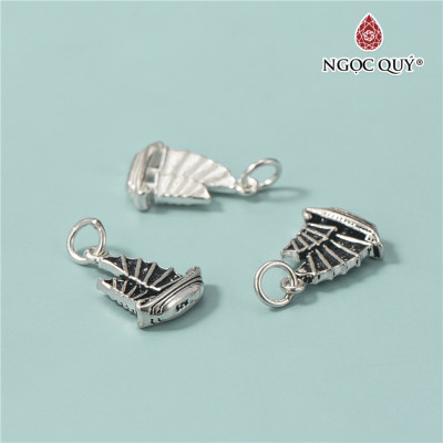 Charm bạc thuyền buồm treo - Ngọc Quý Gemstones