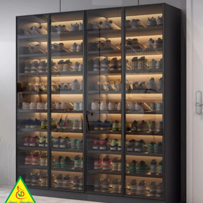 Tủ đựng giày cánh kính 3TGK02 (Tủ không đèn)- NỘI THẤT LẮP RÁP VIENDONGADV