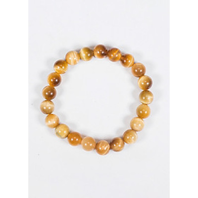 Vòng tay phong thủy đá mắt hổ vàng tâm AAA mệnh thổ , kim - Ngọc Quý Gemstones