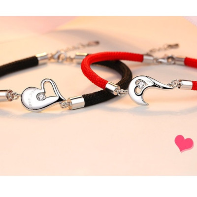 Vòng tay may mắn vòng tay cặp nam nữ trái tim