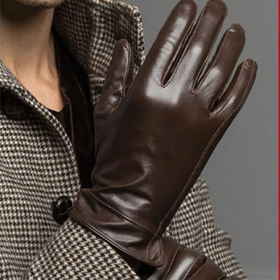 Bao tay da nam BHY8717 Găng tay nam da cừu. thoải mái lái xe, Lót lông giữ ấm